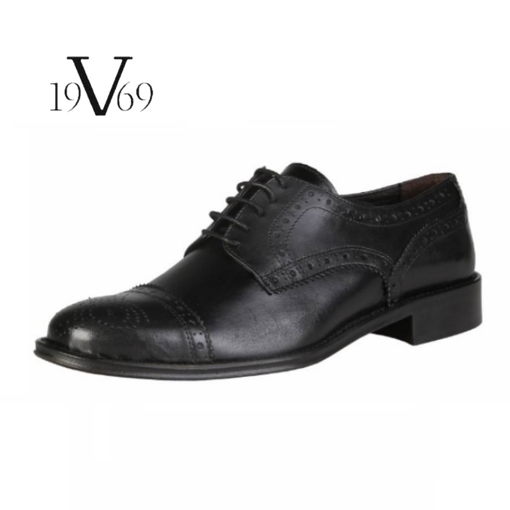 black versace dress shoes